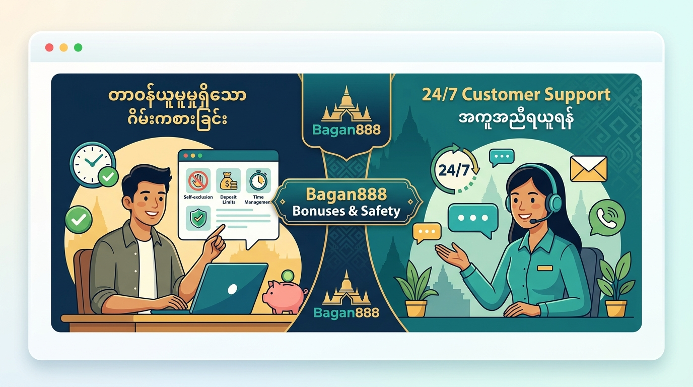 Bagan888 bonus Myanmar တာဝန်ယူမှုရှိသော ဂိမ်းကစားခြင်း