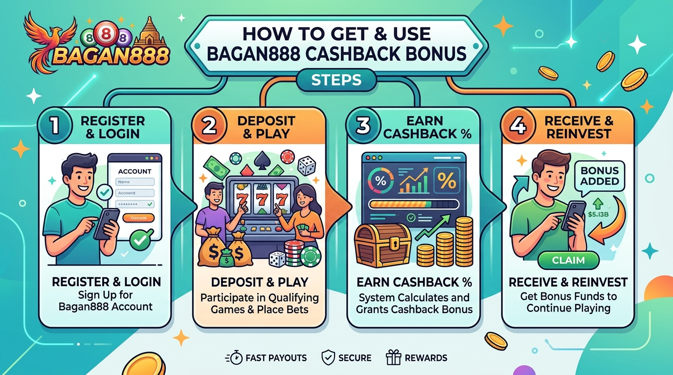 Bagan888 Cashback Bonus: မြန်မာကစားသမားများအတွက်!